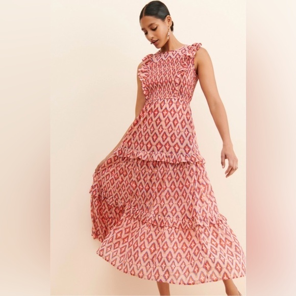 Banjanan Iris Tiered Midi Dress - Picture 1 of 10